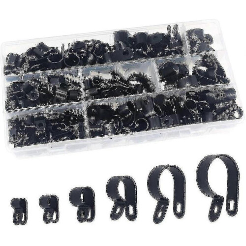 200 Pieces Nylon Plastic Clamps - Ties for Conduits, Cables, Ducts And Sheaths - PJ