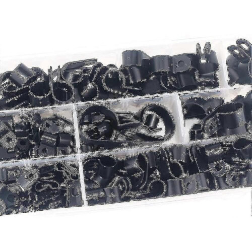 200 Pieces Nylon Plastic Clamps - Ties for Conduits, Cables, Ducts And Sheaths - PJ 2