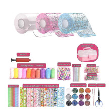 (White) Nano Tape Bubble Kit Kids With Step-by-step Tutorial And Traceless Nano Adhesive Tape,hw