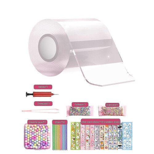 (Transparency) Nano Tape Bubble Kit Kids With Step-by-step Tutorial And Traceless Nano Adhesive Tape,hw