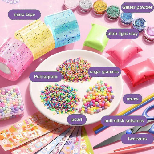 (Transparency) Nano Tape Bubble Kit Kids With Step-by-step Tutorial And Traceless Nano Adhesive Tape,hw 2
