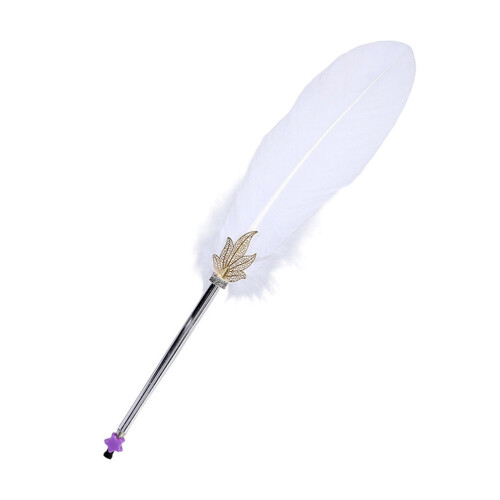 Retro Feather-balpen, elegante ondertekeningspen,-Witte B