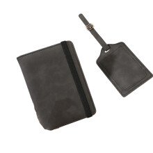Blocking Fashion Passport Holder Luggage Labels Set-Black