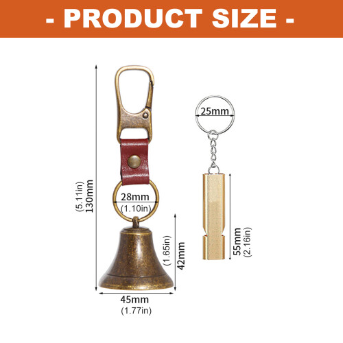 Alloy Bear Bell for Wildlife Deterrence on Trails During-B S 2