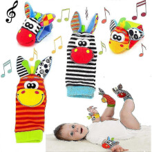 Baby Rattle Socks and Wrist Toys Set - Fun Foot Finder Socks for Infant Development in the UK