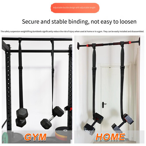 2Pcs Adjustable Dumbbell Spotter Strap Home Fitness Environment 1