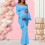 Practical Pocketed Maternity Dress Easy Access Personal-Blue L 3