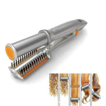 (DE) 2 In 1 Hair Straightening Iron Professional Styler Multi Tool Flat Iron With Brush|curling Irons