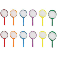 12 Pieces Plastic Magnifying Glasses, Colorful Magnifier for Kids, for E Elderly To View Pictures - RiRi