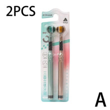 (green yellow) Powerful Fashionable Premium Efficient to Three-sided Toothbrush Bristle Soft Cleaning Use Ultra Easy Superior