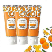 3-Piece Orange Enzyme Exfoliating Gel - Natural Face Scrub for Deep Cleansing and Moisturizing