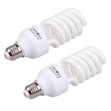 2x Compact E27 220v 5500k 45w Photo Studio Bulb Video Photography Daylight Light Lamp White