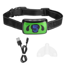 Innovatives intelligentes Antibellhalsband, Gerät mit einstellbarer Empfindlichkeit, wiederaufladbar und wasserdicht, Piepton, Vibrationsimpuls für