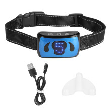 Innovatives intelligentes Antibellhalsband, Gerät mit einstellbarer Empfindlichkeit, wiederaufladbar und wasserdicht, Piepton, Vibrationsimpuls für