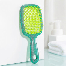 (Green) Detangling Brush, Wet And Dry Vented Detangling Hair Brush, Detangling Brush For Curly Hair, Anti-static Detangling Hair Comb For Women