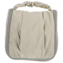 (Beige) Travel Wash Bag Large Capacity Dry Wet Separation Travel Cosmetic Bag Portable Toiletry Bag