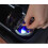 Portable ashtray with LED light compass and cover, black / silver, for car 1