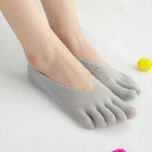 (5PCS) Orthopedic Compression Socks Women's Toe Socks Ultra Low Cut Liner With Gel Tab Breathable