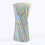300 Pieces Plastic Drinking Straws 8 Inches Long Multi-colored Striped Bedable 5