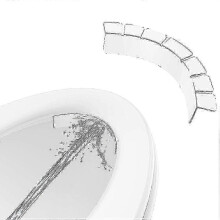 Clear Toilet Splash Guard for Potty Training - Waterproof Urine Deflector for Kids and Adults in the UK