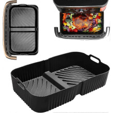 Air Fryer Accessories, Air Fryer Mold for Ninja AF500EU, Air Fryer Silicone Mold for Ninja Foodi Flex 10.4 L, Dishwasher Safe - Ri