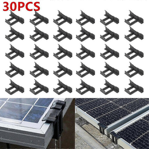 30pc Solar Panel Frames Water Drained Clip Thickness 30mm Pv Panels Auto Remove Stagnant Water Dust 2