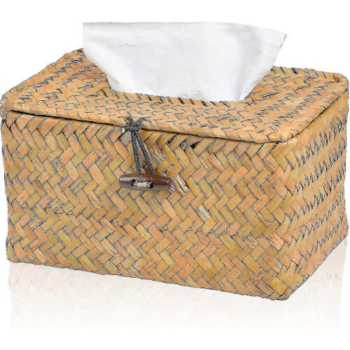 Rectangular Woven Decorative Facial Tissue Holder - PJ