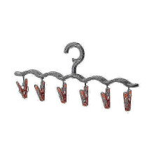 Multipurpose Hat and Clothes Hanging Rack with 6 Clips for Drying Socks and Bibs in the UK