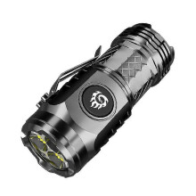 2024 Three-eyed Monster Mini Flash Super Power Flashlight Flashlight Strong Light Rechargeable Super Bright, Portable Lighting