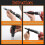 Rivet Gun Adapter Kit with Handle Grip Riveter Drill Attachment Riveting Hand Tool Insert Nut - DD 2