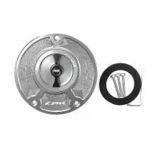 (Silver Black Logo) con CNC Aluminum Keyless For Honda CBR 600 F4 F3 F2 1991-2008 Motorcycle Accessories Fuel Gas Tank Cap Cover