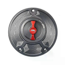 (Gray Red) con CNC Aluminum Keyless For Honda CBR 600 F4 F3 F2 1991-2008 Motorcycle Accessories Fuel Gas Tank Cap Cover