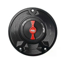 (Black Red) con CNC Aluminum Keyless For Honda CBR 600 F4 F3 F2 1991-2008 Motorcycle Accessories Fuel Gas Tank Cap Cover