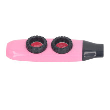 Kazoo Flute Dual Hole, Adjustable Diaphragm Pink
