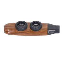 Kazoo Flute Dual Hole, Adjustable, Wood Color