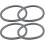 4 Pack Gray Gaskets Replacement Part for Nutribullet 600w 900w Part 1