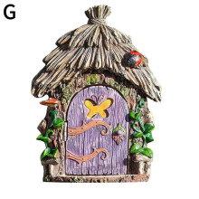 (G) Fairy Garden Modern Wooden Garden Tree House Decoration