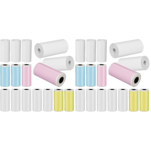 32Rouleaux D'impression Thermique Adhésif Pour Étiquettes Mini 1