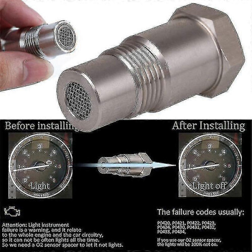 Car Cir Fix Check Engine Light Eliminator Adapter Oxygen O2 Sensor M18x1.5 - RiRi