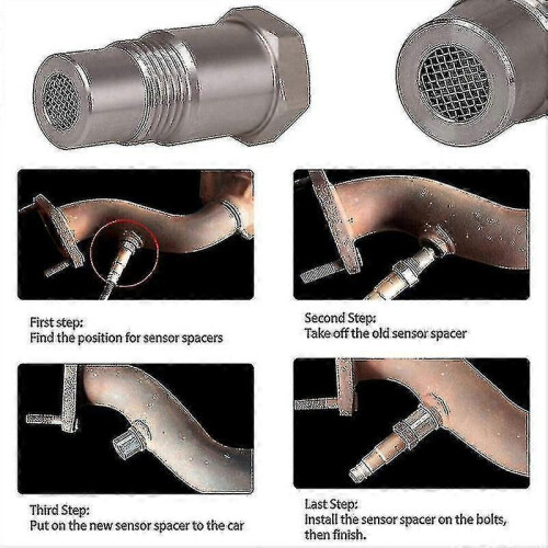 Car Cir Fix Check Engine Light Eliminator Adapter Oxygen O2 Sensor M18x1.5 - RiRi 1