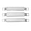 3-Pack Adjustable Grill Crossover Tubes 21