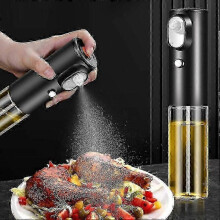 2026 Suitable 200ml Electric Oil Sprayer with 2 Spray Mode - Heat Resistant Glass Oil Dispenser Bottle for Cooking and Dressing