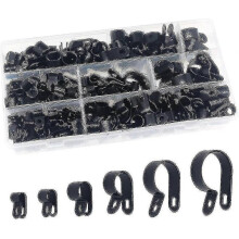 200 Pieces Nylon Plastic Clamps - Ties for Conduits, Cables, Ducts And Sheaths - PJ