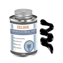(Tin can-Black, 125ml) Waterproof Insulation Glue for Electrical Repairs - UV-Resistant Sealing Paste in UK-Friendly Sizes