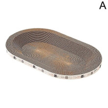 Round and Oval Cat Scratching Board with Nest Design, Grinding Claw Toys for UK Feline Entertainment