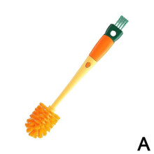 4-in-1 Silicone Water Bottle Cleaner Brush with Long Handle, Detachable for Easy Scrubbing