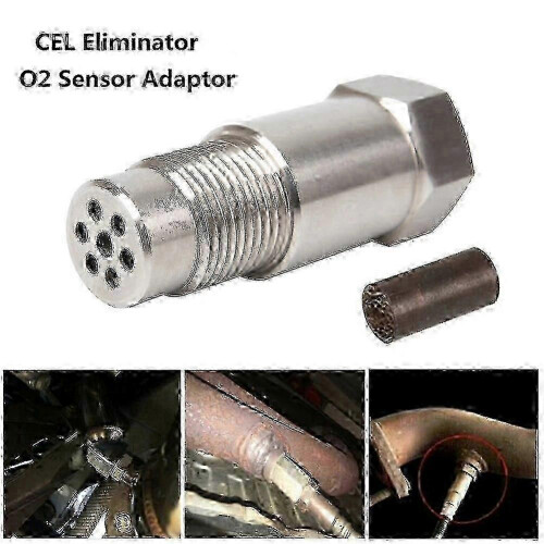 26-27 CEL Fix O2 Sensor Spacer Adapter M18x1.5 with Catalytic Converter Simulator