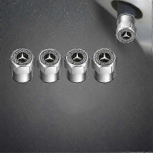 Car Tire Dust Caps for Benz with Logo On, 4pcs Metal Car Tire Valve Caps for Benz Tires, Anti-corrosion Boris