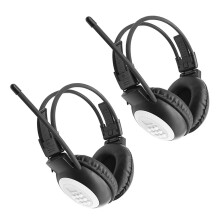 2X Portable Personal FM Radio Headphones , Wireless Headset with Radio Built in for Walking, Jogging, Daily Work