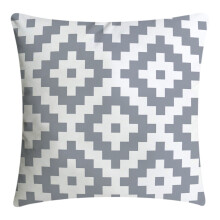 Elegant sølvgråt pudebetræk, åndbart og behageligt hørmateriale til moderne boligindretning, 45x45 cm firkantet pudebetræk med lynlås for nem